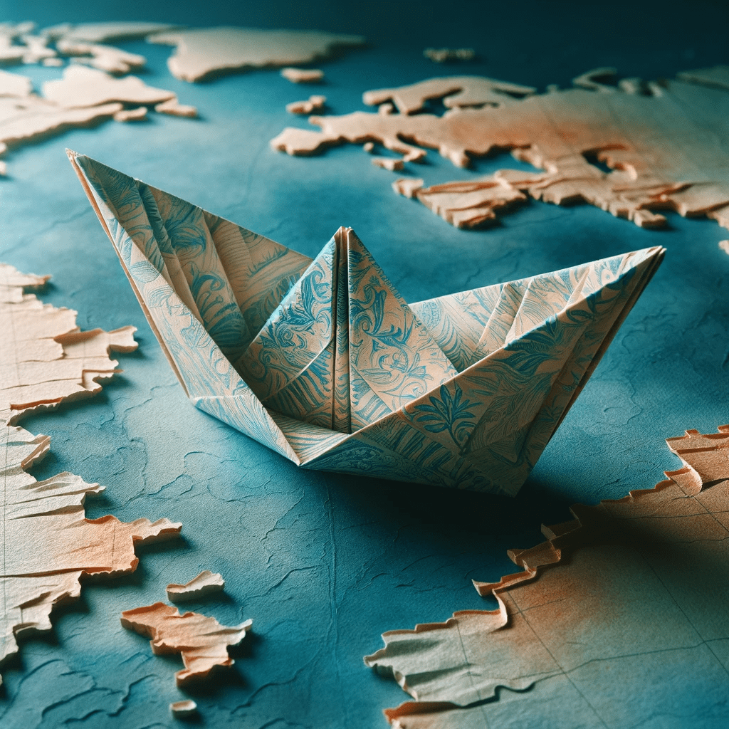 Barco de Papel Terminado