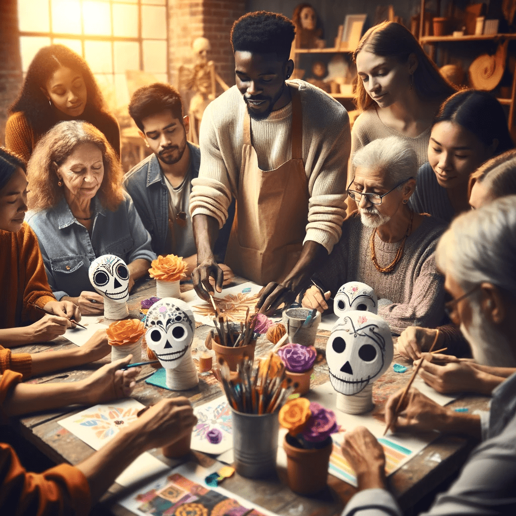 cómo hacer catrinas de papel